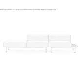 Segmentowa 3-osobowa sofa ogrodowa z tkaniny Joliet