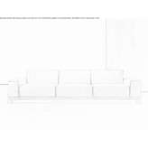 3-seater fabric garden sofa Hawley