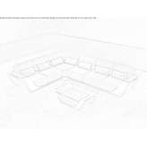 Set of 5-piece sectional sofas for outdoor use Furtei