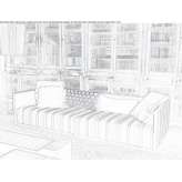Sofa materiałowa 4-osobowa Linstead
