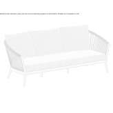 3-osobowa akrylowa sofa ogrodowa Galva