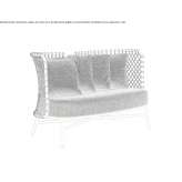 Sofa woven from polyester rope Lutry