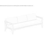 3-osobowa sofa ogrodowa z tkaniny Muldrow