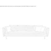 3-osobowa modułowa sofa ogrodowa z tkaniny Rasca