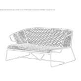 Rope garden sofa Obaix