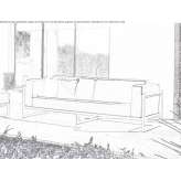 3-osobowa sofa ogrodowa z tkaniny Ripon