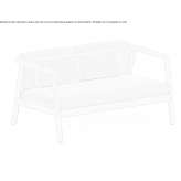Dwuosobowa akrylowa sofa ogrodowa Hieflau