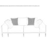 Fabric garden sofa Volterra