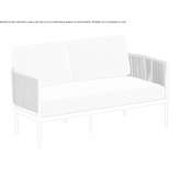 Dwuosobowa akrylowa sofa ogrodowa Lubon