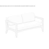 Dwuosobowa sofa ogrodowa z tkaniny Muldrow