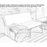 Two-seater garden sofa Palomas