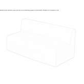 Sectional modular 2-seater polyurethane sofa Tracy