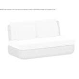 Dwuosobowa, tapicerowana akrylowa sofa ogrodowa Sparkill