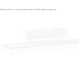 Two-seater, sectional garden sofa made of acrylic Brez