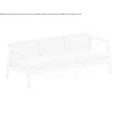 3-osobowa akrylowa sofa ogrodowa Hieflau