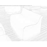 Garden sofa made of eco-leather Cugnoli