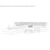 Corner garden sofa in fabric Cesarolo