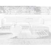 Garden sofa made of synthetic material and aluminum Tricht