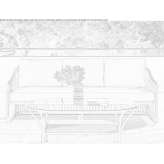 Garden sofa made of synthetic material and aluminum Tricht