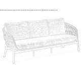 Lina i aluminiowa sofa ogrodowa Skadovsk