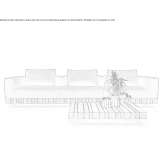 Sofa ogrodowa z drewna tekowego Terzo