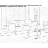 3-seater fabric garden sofa Tidaholm