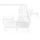 Sofa z tkaniny Chur