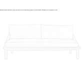 Dwuosobowa sofa ogrodowa z tkaniny Bollengo