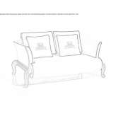 Dwuosobowa sofa ogrodowa z tkaniny Bellus