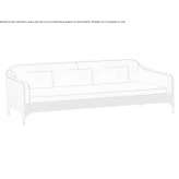 3-osobowa sofa ogrodowa z drewna i tkaniny Wanakah