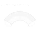 Sunbrella® sectional curved outdoor sofa Busevec