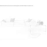 Narożna sofa segmentowa z tkaniny Lucaya