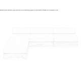 Sunbrella® sectional garden sofa with chaise longue Batabano