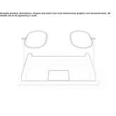 Modular double-sided sofa with umbrella and coffee table Pinerolo
