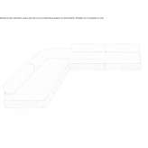 Sunbrella® corner sectional garden sofa Batabano