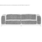 Two-seater modular garden sofa made of polypropylene Fenain