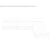 Sunbrella® sectional garden sofa with chaise longue Batabano