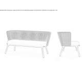 Dwuosobowa wiklinowa sofa ogrodowa Bisbee