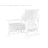 Iroko garden armchair with armrests Yakimovo