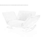 Garden rocking chair with armrests Lykens
