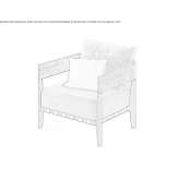 Garden armchair Dumenza