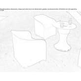 Plastic garden armchair with armrests Uralla