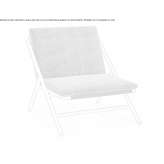Garden armchair made of aluminum and fabric Gabiano