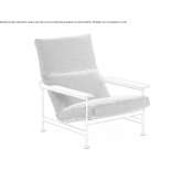 Garden armchair upholstered in fabric with armrests Siggiewi