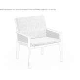 Garden armchair in technopolymer with armrests Buritama