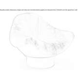 Dacron® swivel armchair with footrest Seui