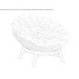 Fabric garden armchair Albac