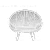 Wicker garden armchair with armrests Alcaniz