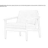 Teak garden armchair with armrests Lezan