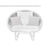 Wicker garden armchair with armrests Alcaniz